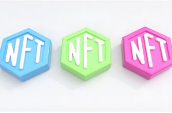 three different colored blocks with the letters nft and nft on them